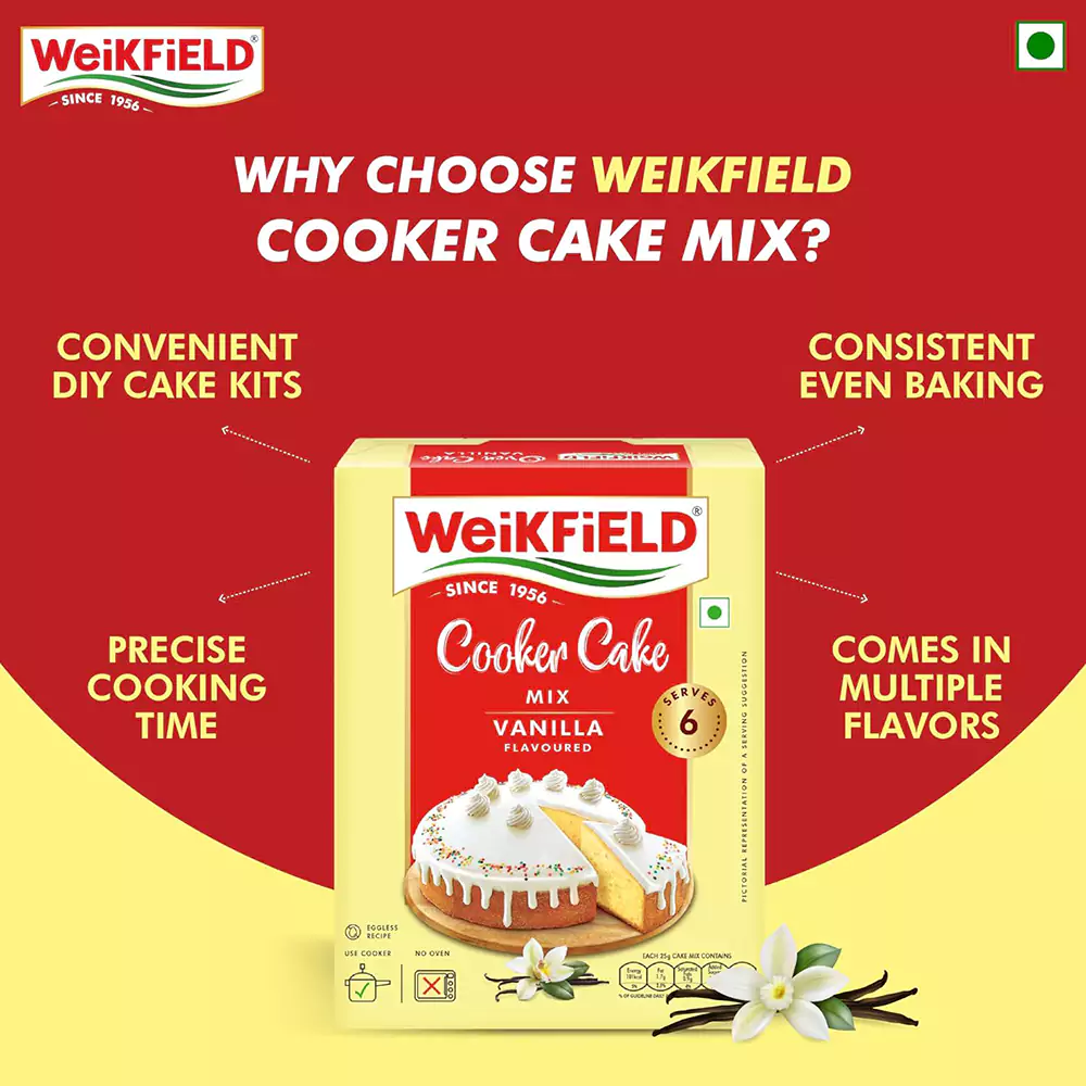 Weikfield Cooker Cake Mix - Vanilla, 150g-7.webp